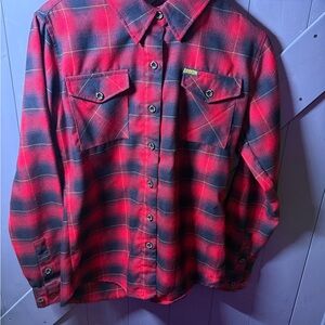 DIXXON Flannel The Devil Dog Anniversary Edition Women's Red and Black Plaid M